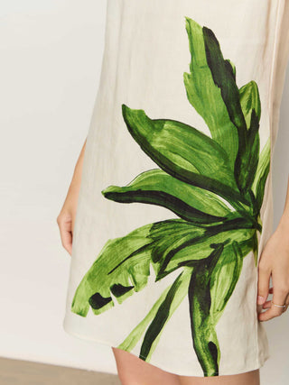 Palmetta Linen Shift Dress