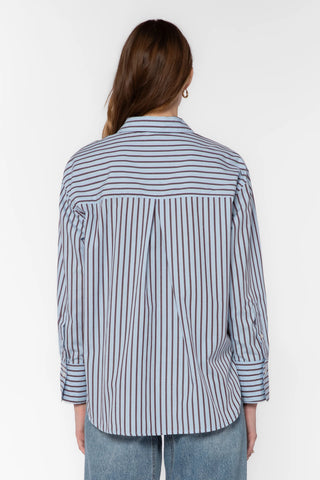 Pemberly Bluebird Stripe