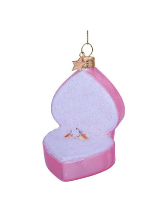 Pink Ring Box Ornament