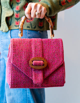 Pink Tweed Bag