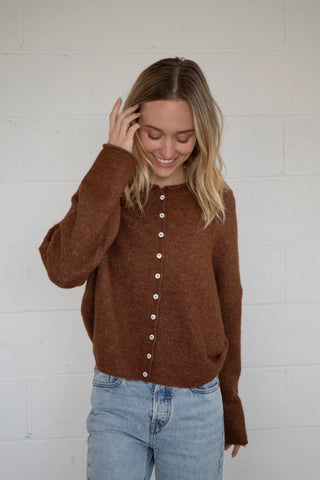 Piper Cardigan - Brown