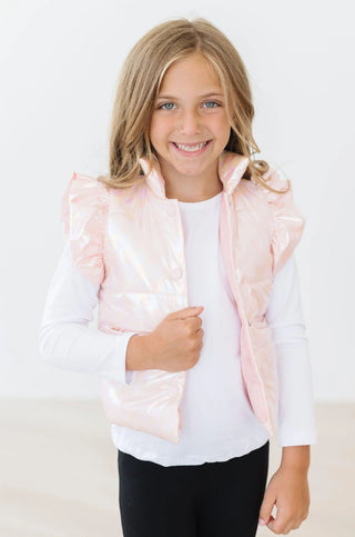 Puffer Vest - Light Pink