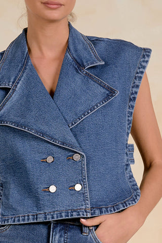 Queen Bee Denim Vest