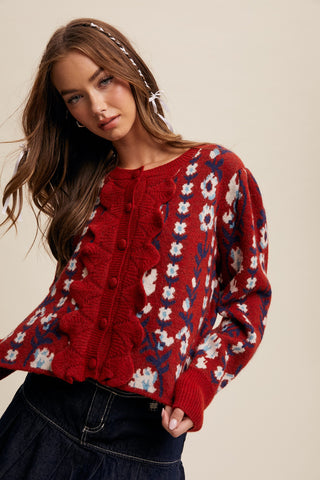 Quick to Call Floral Cardigan