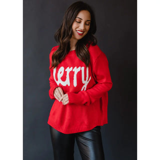 Red Merry Sweater