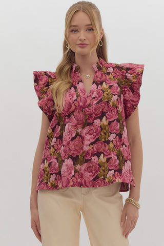 Romantic Match Floral Top