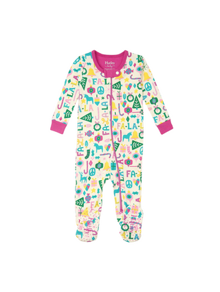 Pink Falala Footie - Layette