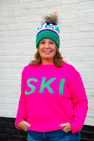 Ski Bright Pink Sweater