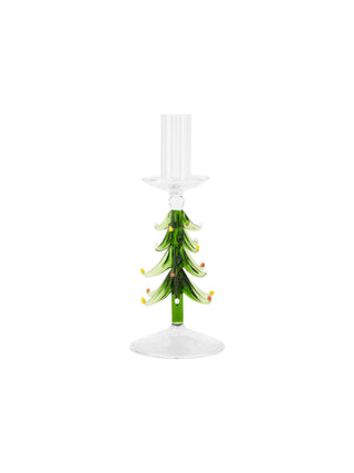 Small Glass Tree Taper Holder