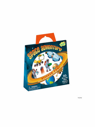 Space Adventure Reusable Sticker Tote