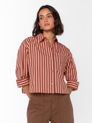 Stormi Coral Blouse