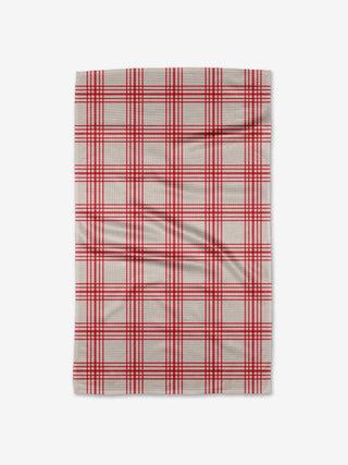 Tea Towel - Cranberry Stripes