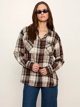 The City Plaid Shirt Haze Plaid