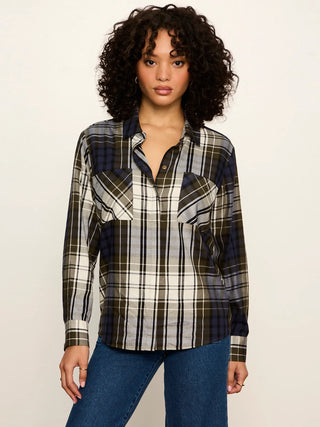 The City Plaid Shirt True Green