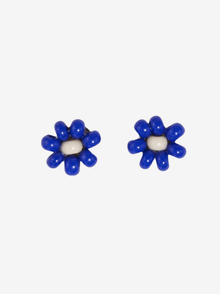 Tina Flower Stud Earrings - Lapis
