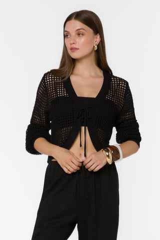 Tovey Black Cardi