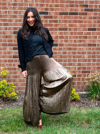 Velvet Copper Wide Pants