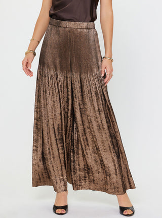 Velvet Copper Wide Pants