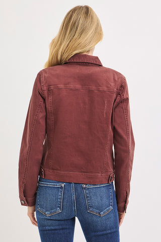 Victoria Washed Jacket Chocolate Brown