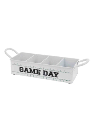 White Metal Caddy Football