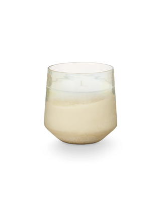Winter White Baltic Glass Candle