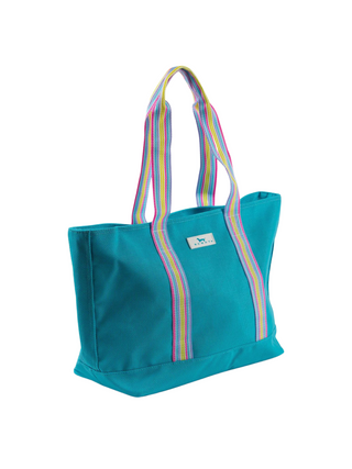 Woven Large Tote - Pool
