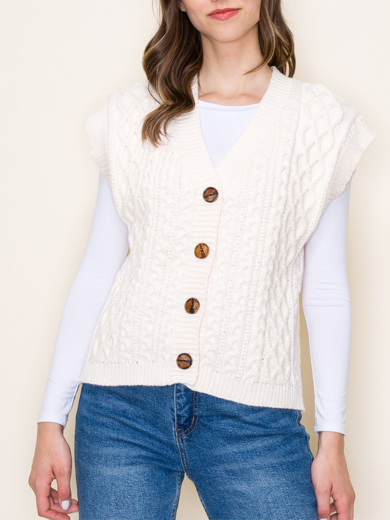Chunky Cable Vest