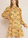 Honeydew Blossom Tiered Dress