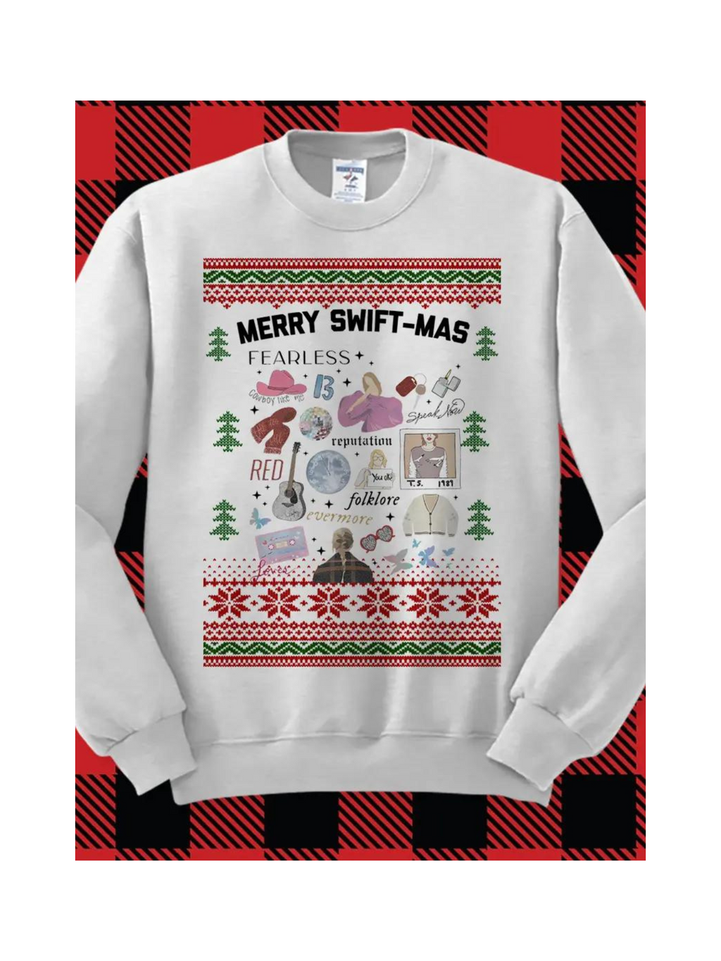 Swiftmas Taylor Ugly Christmas Sweatshirt