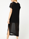 I'm Fancy Black Overlay Dress