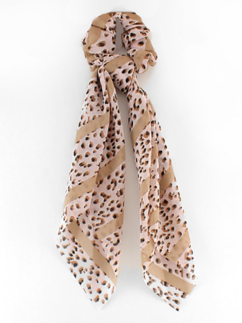 Blush Cheetah Hair Pony