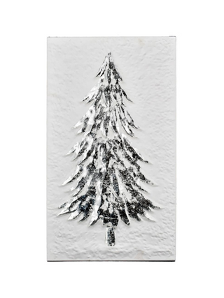 White Christmas Tree Wall Decor