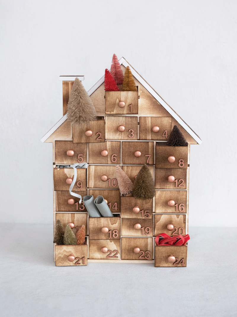 Wood House Advent Calendar
