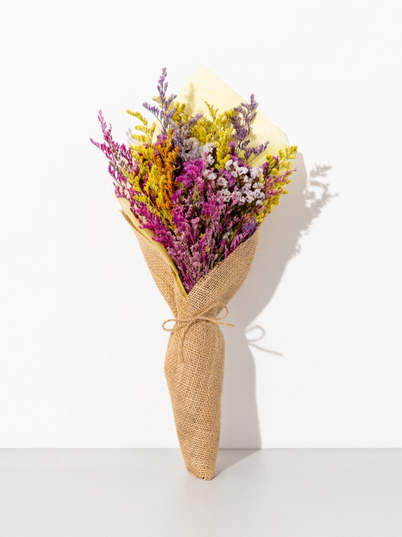 Burlap Flowers - California Sunset